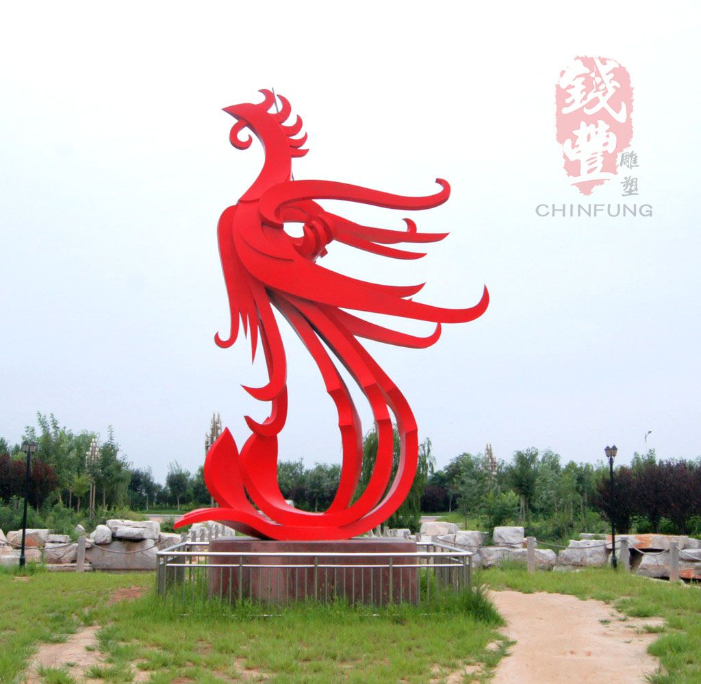 凰不锈钢雕塑 广场大型雕塑定制的艺术之选